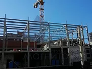 монтаж металлоконструкции кровли